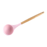 1PC Silicona Turner Cuchara de sopa Espátula Cepillo Raspador Pasta Servidor Batidor de huevo Cocina Herramientas de cocina Utensilios de cocina Rosa / Negro / Verde
