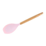 1PC Silicona Turner Cuchara de sopa Espátula Cepillo Raspador Pasta Servidor Batidor de huevo Cocina Herramientas de cocina Utensilios de cocina Rosa / Negro / Verde