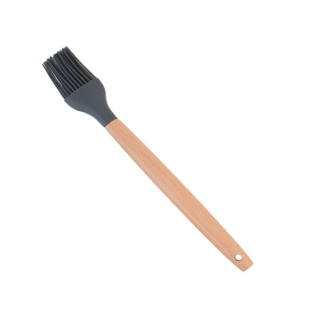 1PC Silicona Turner Cuchara de sopa Espátula Cepillo Raspador Pasta Servidor Batidor de huevo Cocina Herramientas de cocina Utensilios de cocina Rosa / Negro / Verde