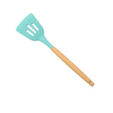 1PC Silicona Turner Cuchara de sopa Espátula Cepillo Raspador Pasta Servidor Batidor de huevo Cocina Herramientas de cocina Utensilios de cocina Rosa / Negro / Verde
