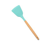 1PC Silicona Turner Cuchara de sopa Espátula Cepillo Raspador Pasta Servidor Batidor de huevo Cocina Herramientas de cocina Utensilios de cocina Rosa / Negro / Verde