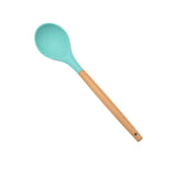 1PC Silicona Turner Cuchara de sopa Espátula Cepillo Raspador Pasta Servidor Batidor de huevo Cocina Herramientas de cocina Utensilios de cocina Rosa / Negro / Verde
