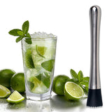 Cóctel para Bar de cócteles barras de acero inoxidable Mezclador bebida de frutas Muddler Hielo picado Barra de Herramientas para Bar Muddler Cocina Supplie