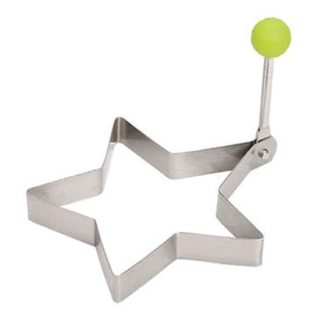 Recién llegado Molde de panqueque de huevo frito caliente Molde de molde de acero inoxidable Molde Anillos de cocina Corazón Herramienta de cocina
