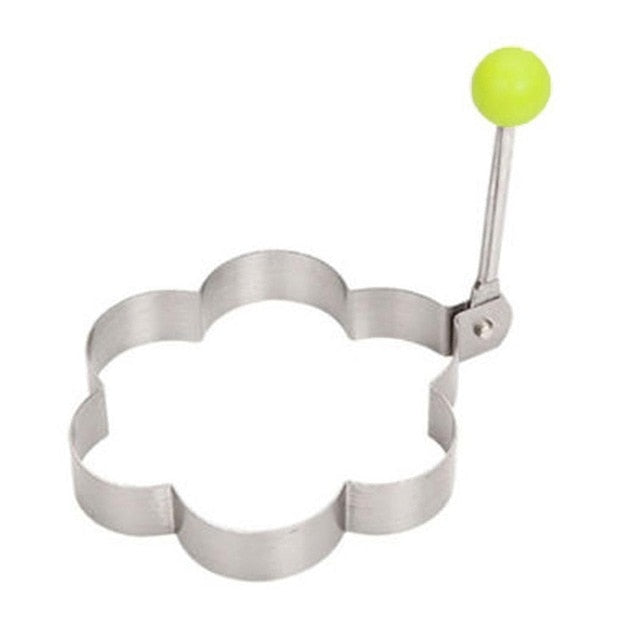 Recién llegado Molde de panqueque de huevo frito caliente Molde de molde de acero inoxidable Molde Anillos de cocina Corazón Herramienta de cocina
