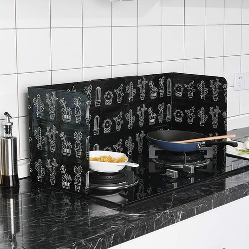 1PC Estufa de gas Aislamiento térmico Papel de aluminio Placa de prueba de salpicaduras de aceite Baffle Estufa de cocina Lámina de aislamiento de cocina