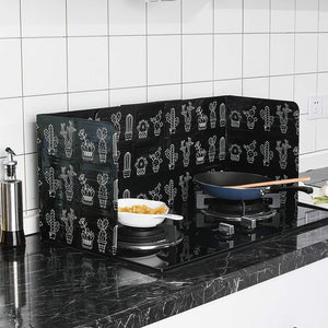 1PC Estufa de gas Aislamiento térmico Papel de aluminio Placa de prueba de salpicaduras de aceite Baffle Estufa de cocina Lámina de aislamiento de cocina