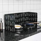 1PC Estufa de gas Aislamiento térmico Papel de aluminio Placa de prueba de salpicaduras de aceite Baffle Estufa de cocina Lámina de aislamiento de cocina